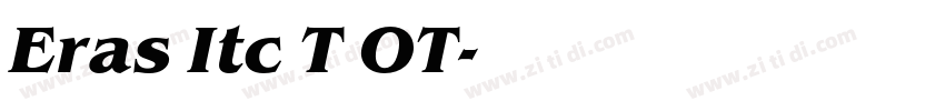 Eras Itc T OT字体转换